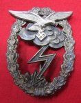 German WWII Luftwaffe Ground Combat Badge, Repaired