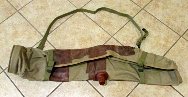  US WWII M1917A1 Browning Machine Gun Cover, Canvas & Leather, Boyt-41 — image 2
