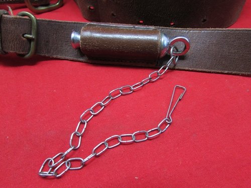  British WWI, Army Officer Sam Browne Belt & Whistle Carrier — image 3