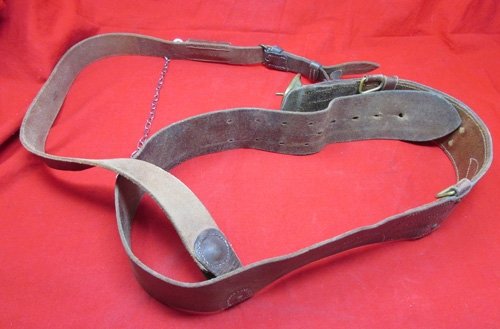  British WWI, Army Officer Sam Browne Belt & Whistle Carrier — image 5