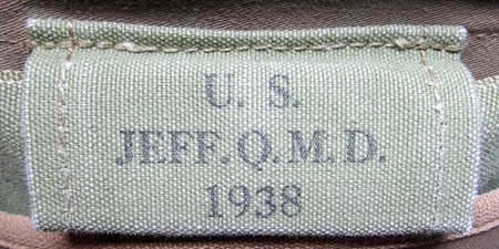  US Pre-WWII, M1936 Musette, Bag, Light OD Canvas, Jeff Q.M.D. 1938 — image 4