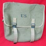 US Pre-WWII, M1936 Musette, Bag, Light OD Canvas, Jeff Q.M.D. …