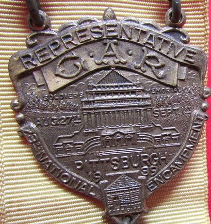  US Post Civil War, GAR 73rd National Encampment Representative Badge, Pittsburgh 1939 — image 3