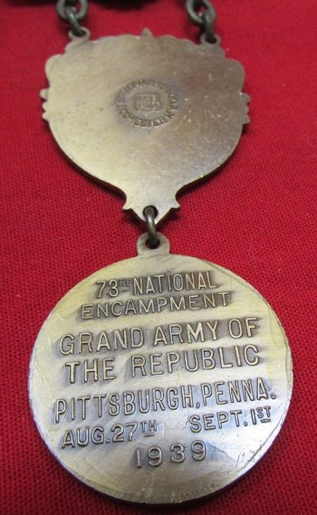  US Post Civil War, GAR 73rd National Encampment Representative Badge, Pittsburgh 1939 — image 5