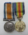British WWI Miniature War & Victory Medal, Pair