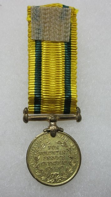  British WWI Miniature Territorial Volunteer Medal — image 3