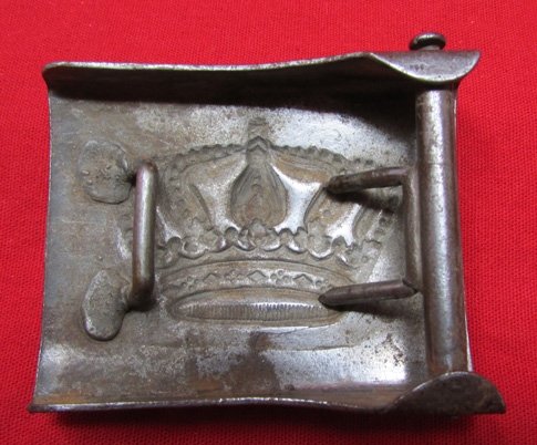  GermanWWI, Hessian Enlisted Buckle, Stamped Steel, M1915 — image 3
