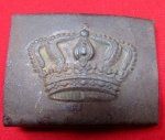 GermanWWI, Hessian Enlisted Buckle, Stamped Steel, M1915
