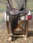 US Old West Cowboy Era, Visalia Style Stock Saddle, Wade …