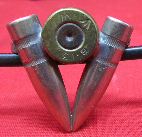  British WWII Victory Badge, Bullet & Cartridge Case — image 2