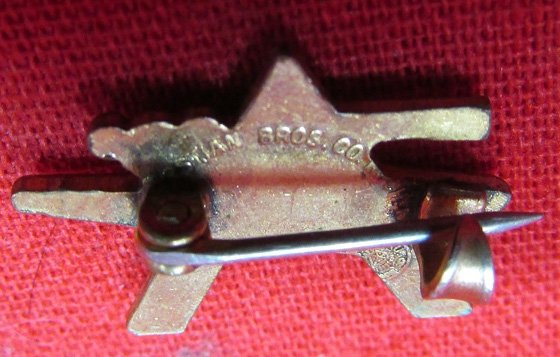  US WWII FFF Victory Pin, Maker Marked — image 3
