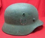  German WWII M1940 Steel Helmet and Liner, Q64, Lot 478