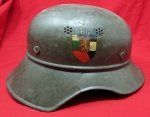 German WWII, Bulgarian Contract, Luftschutz Helmet
