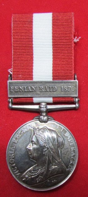  Canadian General Service Medal, Fenian Raid 1870, Whittet, Royal Light Infantry — image 2