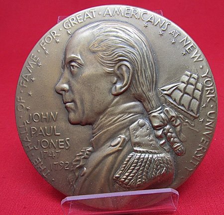  US, John Paul Jones US Navy Bronze Table Medal, — image 2