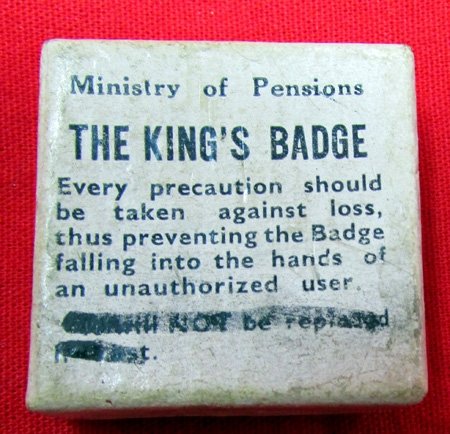  British WWII The Kings Badge For Loyal Service & Original Box — image 2