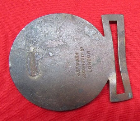  US WWI Era, Navy Officers Dress Buckle, British Mfg, Field Recovered — image 3