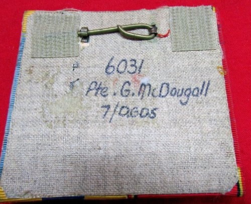  Belgian-British, Somme Veteran, WWI 2 Place Medal Bar, McDougall, 7th Dragoon Guards — image 4