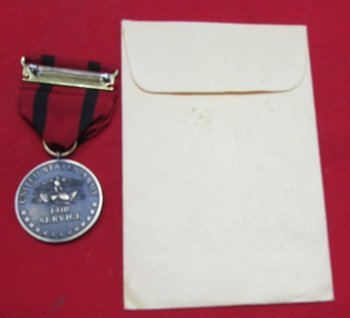  US Indian War Campaign Medal & 3/52 Dated Envelope, Slot Brooch — image 5
