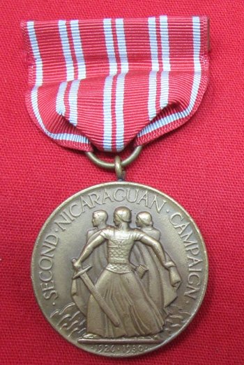  US Pre WWII USN Second Nicaraguan Campaign, M.No.9827 — image 2