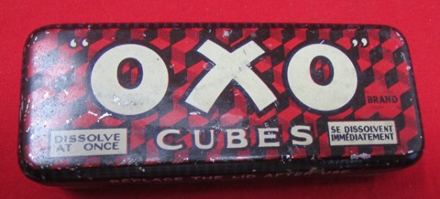  Canadian Great War Era 'OXO Cubes' Lithographed Tin — image 2