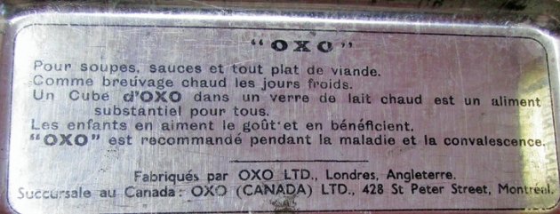  Canadian Great War Era 'OXO Cubes' Lithographed Tin — image 3