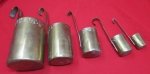  British WWI Brass Rum Jug Measuring Cup Set