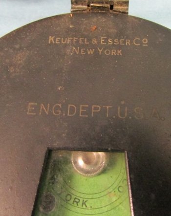  US Pre WWI 1905 Engineer Compass and Leather Case — image 3