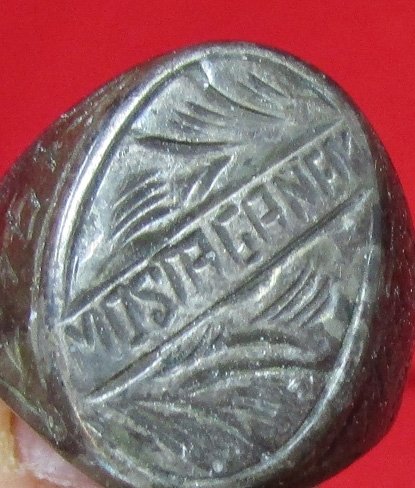  US WWII Souvenir Ring, Algeria 1943, 3rd Division Veteran Souvenir — image 2