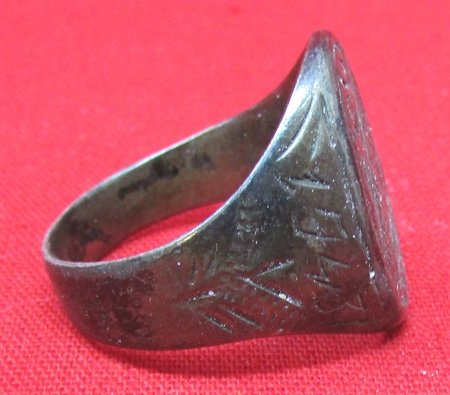 US WWII Souvenir Ring, Algeria 1943, 3rd Division Veteran Souvenir — image 3
