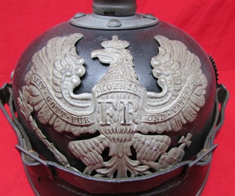  German WWI Prussian M1915 Enlisted Pickelhaube — image 3