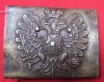 Austrian WWI Brass Enlisted Buckle, Field Recovered