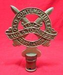 British Post WWI Old Contemptibles Assn Flag Pole Top