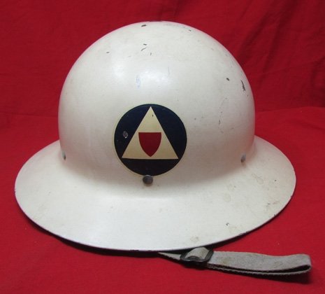  US WWII Era, Civil Defense Helmet, Auxiliary Police — image 2