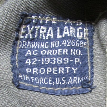  US WWII Army Air Force Canvas Type A-9 Flight Helmet, Extra Large, Gosport Fittings — image 5