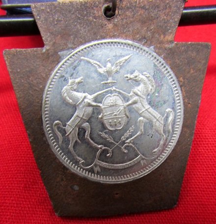  US SAW Era, Pennsylvania NG Encampment Badge, Lewistown 1896 — image 5