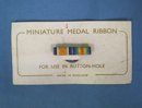 British WWI 2 Place Miniature Ribbon Lapel Bar