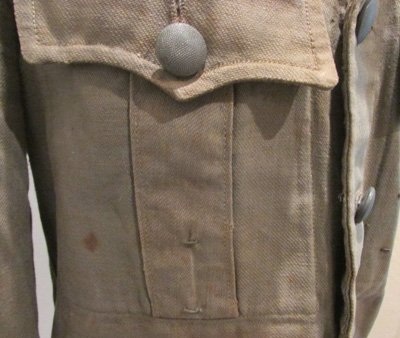  German WWII Army Officer Summer Weight Tunic, Smoke Troops — image 8