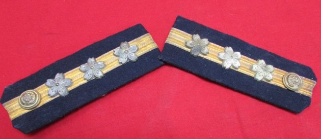  Japanese WWII Imperial Navy Officer Shoulder Boards, Captain — image 3