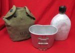 US WWII Canteen, Cup and Cover Set, 1941 Canteen