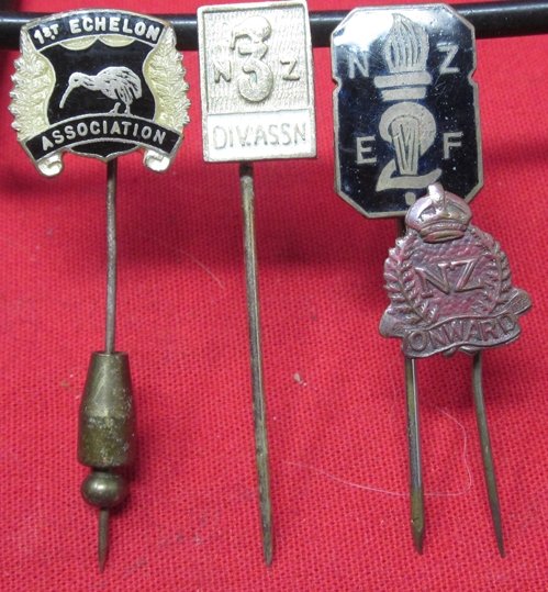  New Zealand, Post WWI, Veterans Stickpin Lot of Four — image 2