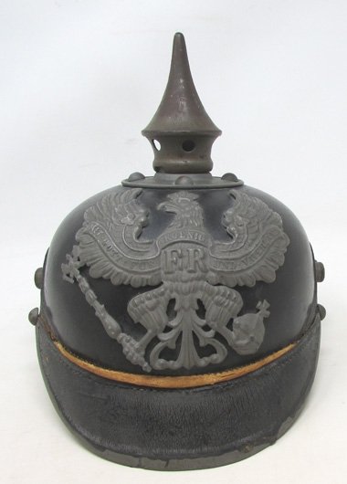  German WWI, M1915 Prussian Enlisted Pickelhaube, 1916 Dated — image 2