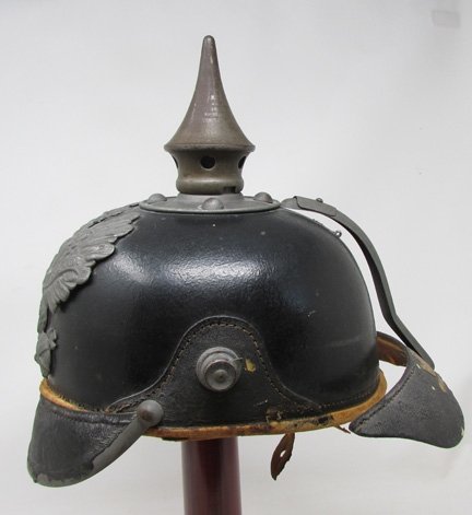  German WWI, M1915 Prussian Enlisted Pickelhaube, 1916 Dated — image 3