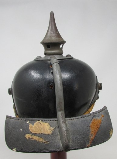  German WWI, M1915 Prussian Enlisted Pickelhaube, 1916 Dated — image 4