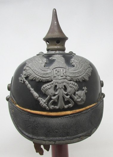  German WWI, M1915 Prussian Enlisted Pickelhaube, 1916 Dated — image 6