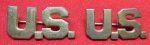 US Pre WWII Army Officer Dress U.S. Collar Insignia, Pair