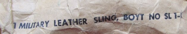  US Post WWII Military Style Leather Rifle Sling, Boyt No. SL 1-K With Original Packing Envelope — image 3