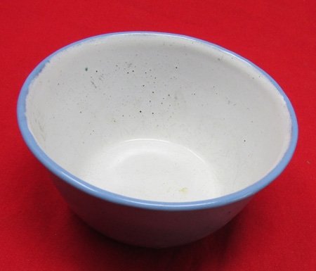  Japanese WWII Enameled Steel Navy Bowl — image 2