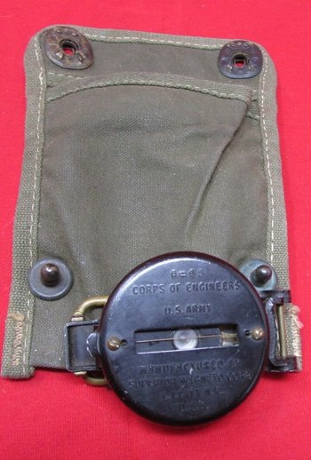  US WWII Lensatic Compass, Corps of Engineers, US Army, Superior Magneto, 5-45 — image 2