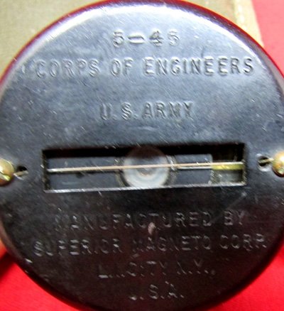  US WWII Lensatic Compass, Corps of Engineers, US Army, Superior Magneto, 5-45 — image 3